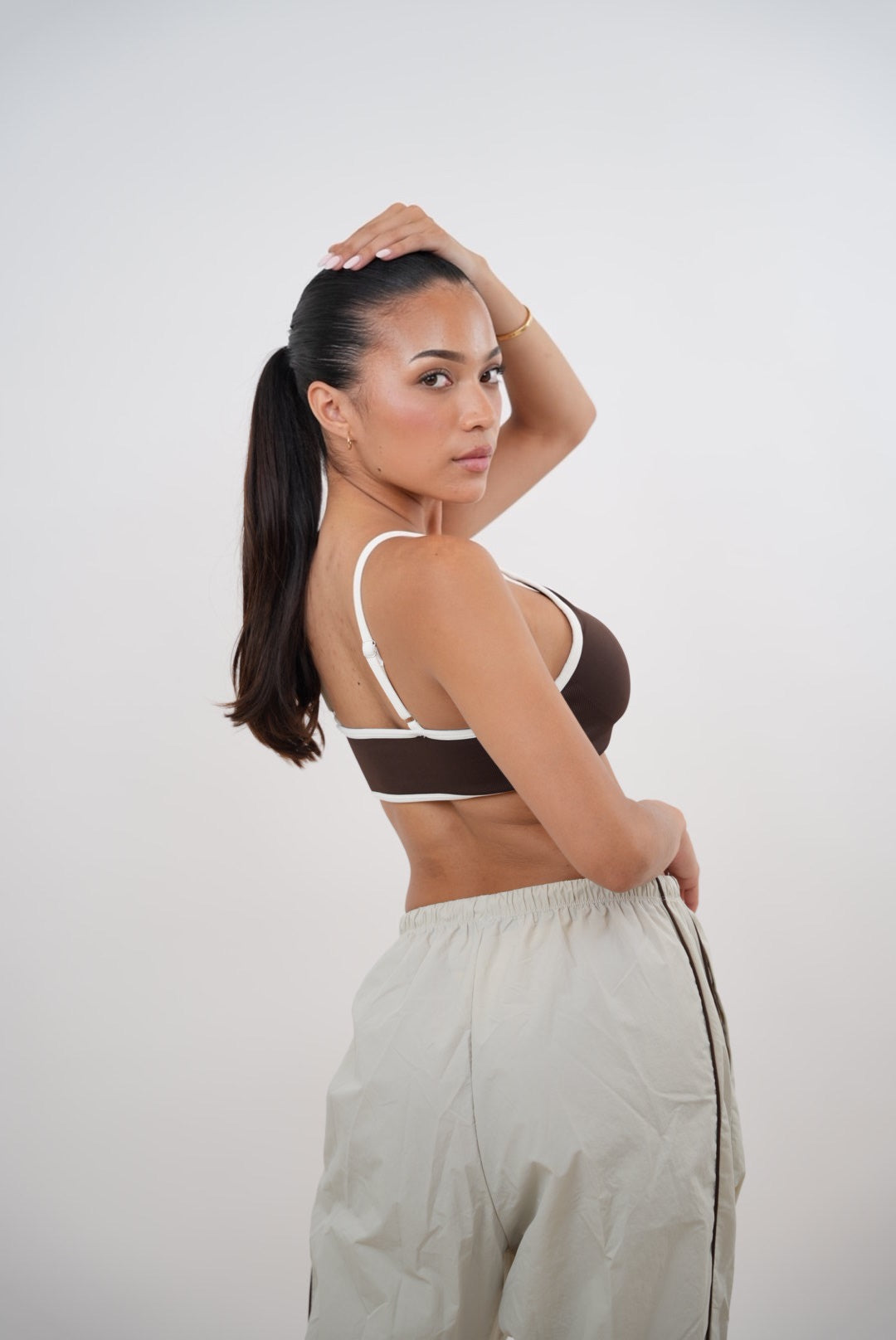 I Accept Change with Grace Beige Versatile Relaxed Fit Pant