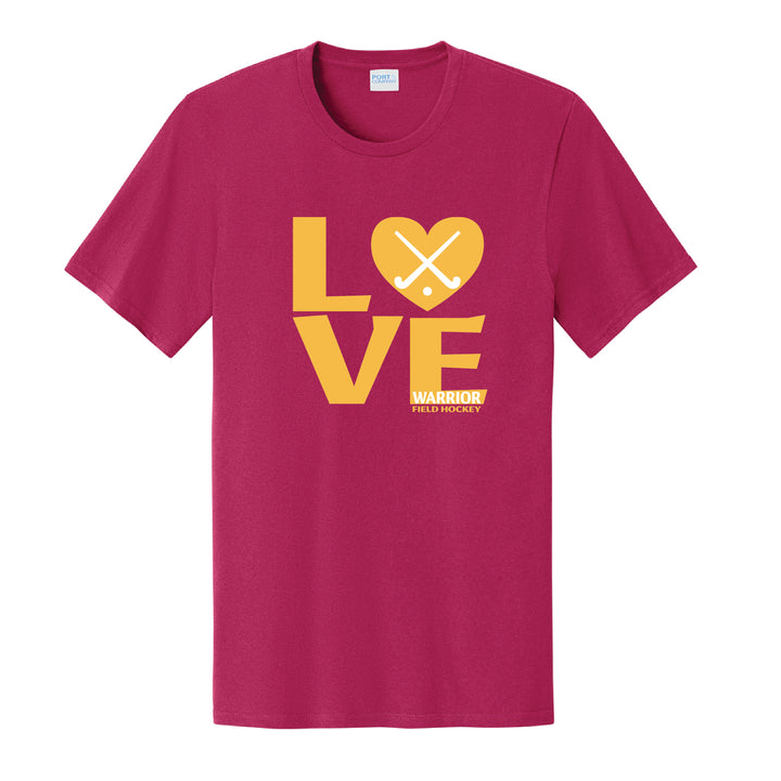 Warrior Field Hockey- Adult Unisex Easy Cotton Tee - Flush Pink (PC43)