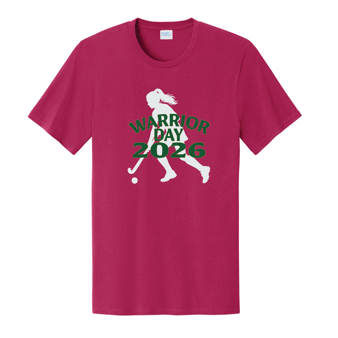 Warrior Field Hockey- Adult Unisex Easy Cotton Tee - Flush Pink (PC43)