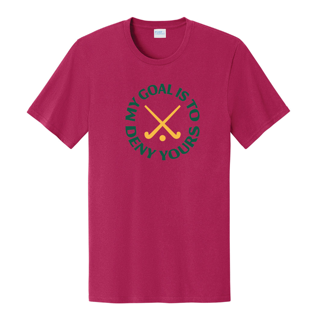 Warrior Field Hockey- Adult Unisex Easy Cotton Tee - Flush Pink (PC43)