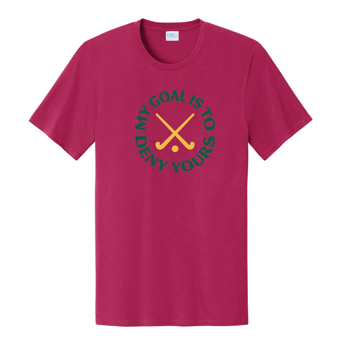 Warrior Field Hockey- Adult Unisex Easy Cotton Tee - Flush Pink (PC43)