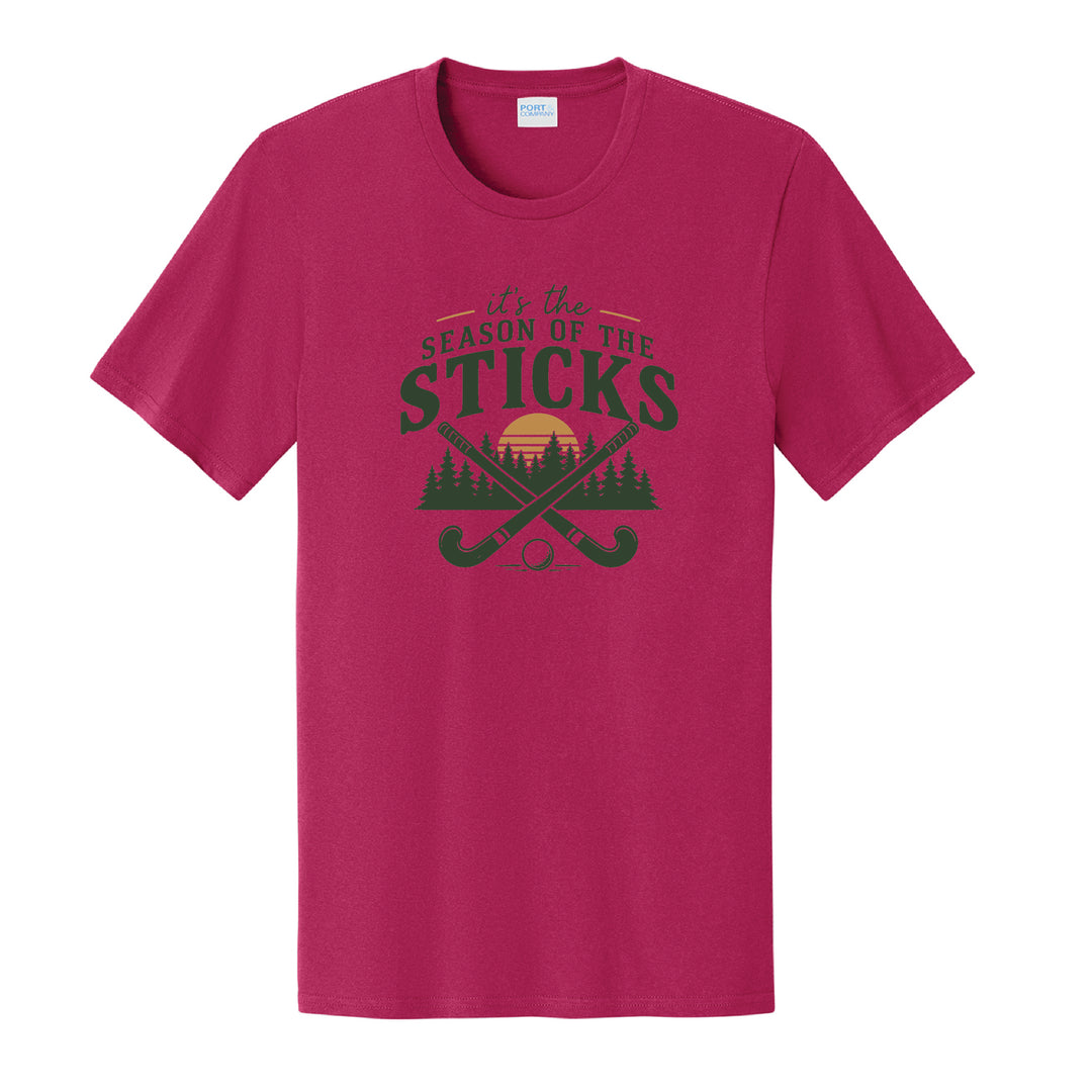 Warrior Field Hockey- Adult Unisex Easy Cotton Tee - Flush Pink (PC43)