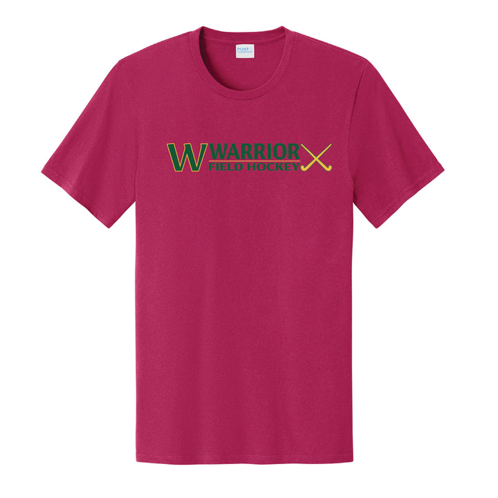 Warrior Field Hockey- Adult Unisex Easy Cotton Tee - Flush Pink (PC43)