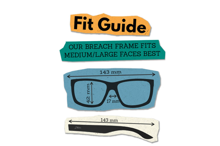 Breach Bifocal Reader - Deep Blue Polarized
