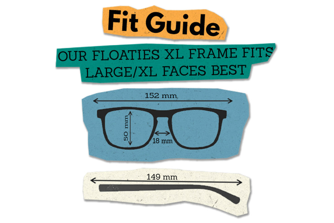 Floaties XL - Matte Black - Jet Black Lens Polarized