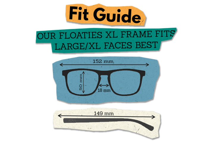Floaties XL - Matte Black - Jet Black Lens Polarized