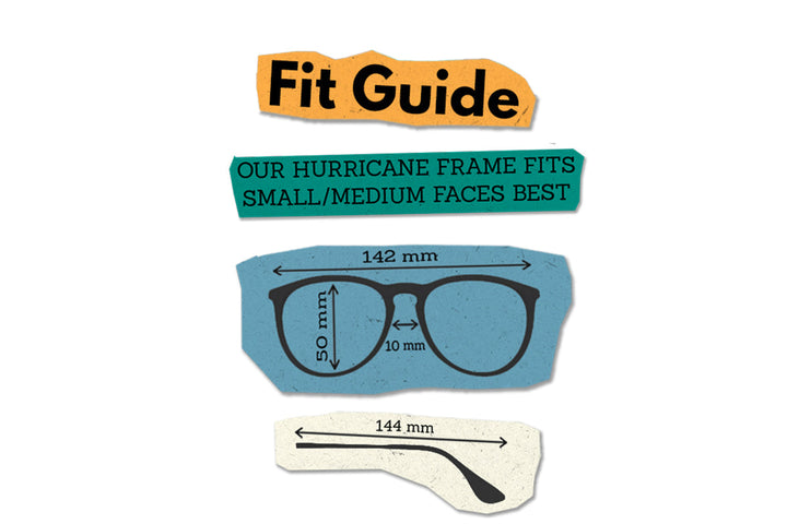 Hurricane - Ivory Tortoise Shell - Jet Black Polarized