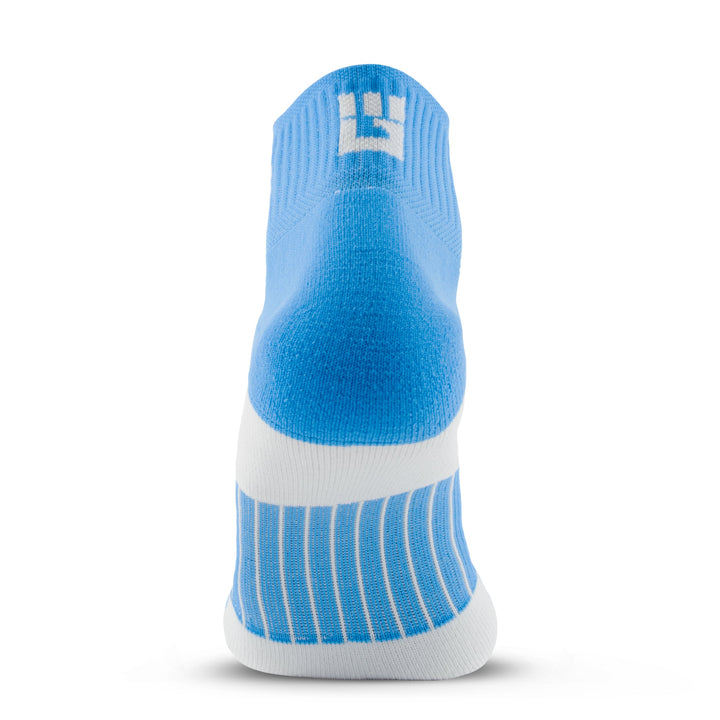 MudGear Quarter (¼) Crew Socks - Neon Blue (2 pair pack)