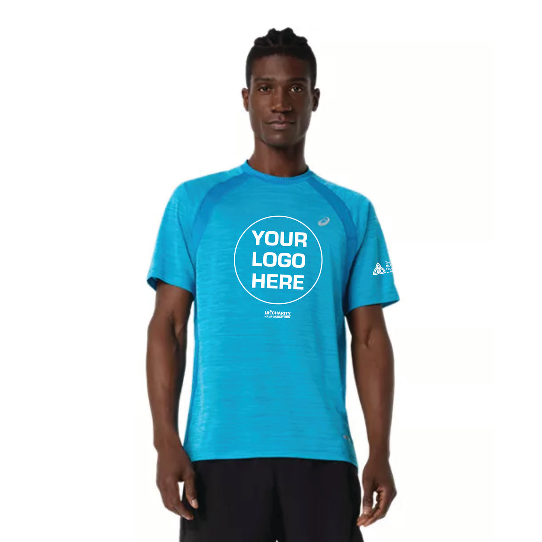 2027 ASICS LA Marathon Charities - ASICS Men's Road SS Top Aegean Blue (2011D453)