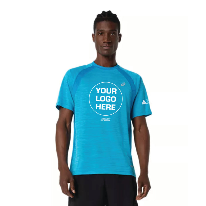 2027 ASICS LA Marathon Charities - ASICS Men's Road SS Top Aegean Blue (2011D453)