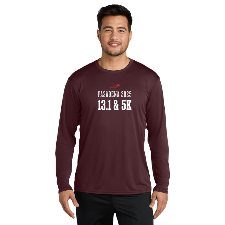 Rose Bowl Half Marathon & 5K - Long Sleeve Performance Tee (PC380LS)