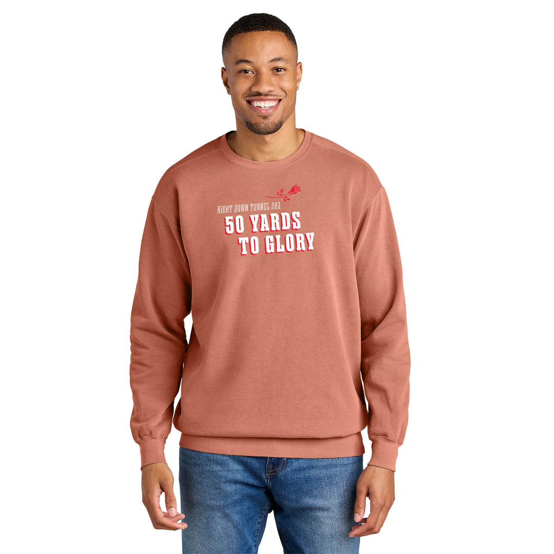 Rose Bowl Half Marathon & 5K - Comfort Colors Adult Unisex Crewneck Sweatshirt (1566)