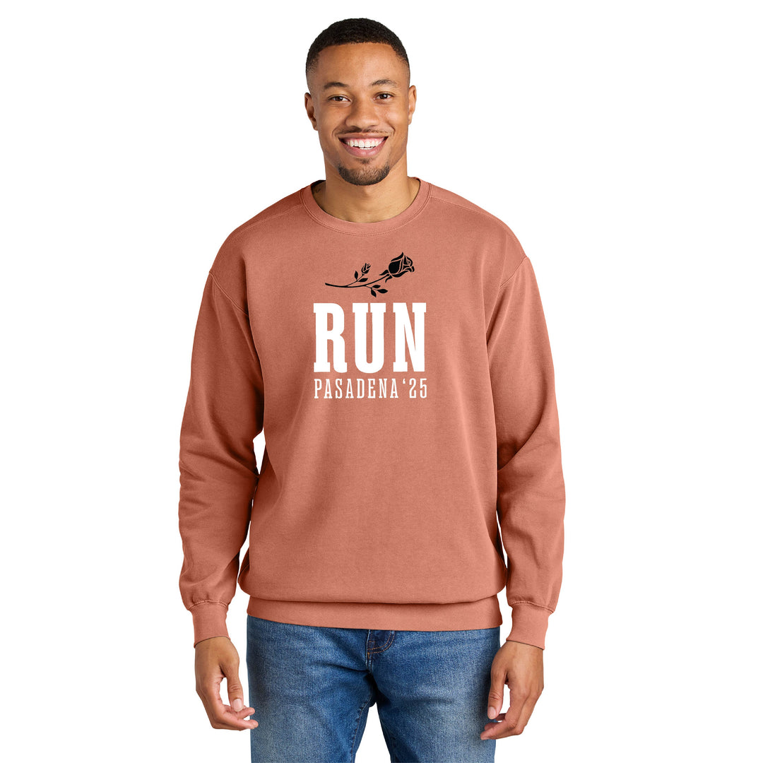 Rose Bowl Half Marathon & 5K - Comfort Colors Adult Unisex Crewneck Sweatshirt (1566)