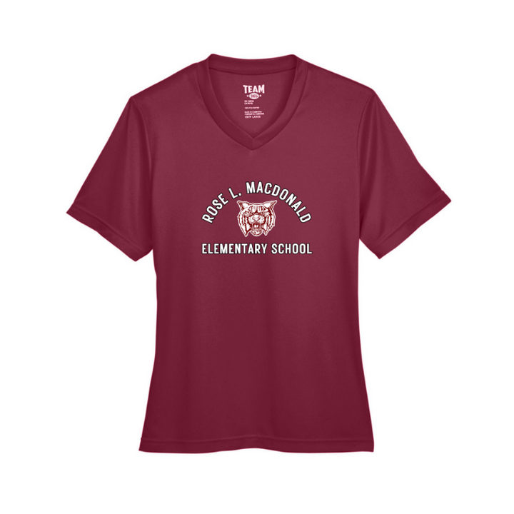 Camiseta deportiva para mujer de la escuela primaria Rose L. Macdonald (TT11W) 