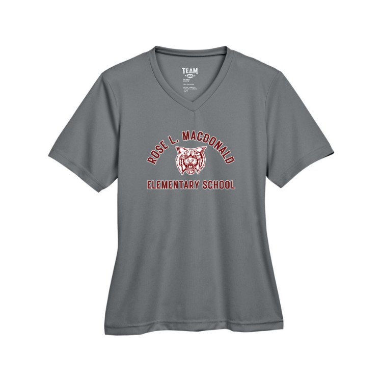 Camiseta deportiva para mujer de la escuela primaria Rose L. Macdonald (TT11W) 