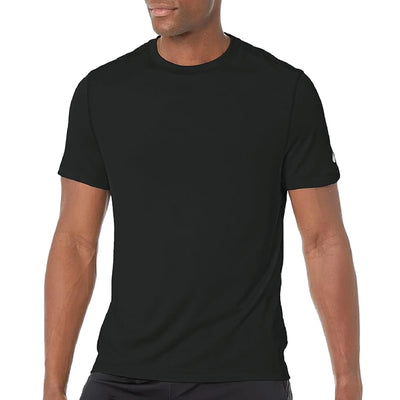 Camiseta de manga corta ASICS Ready Set para hombre, negra (2011b458)