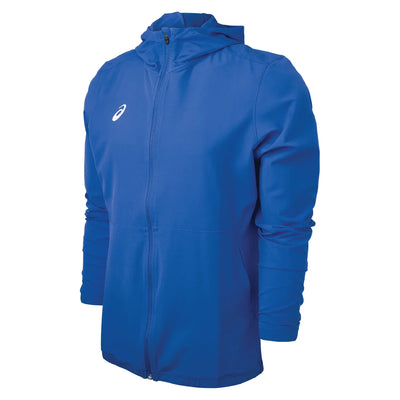 Chaqueta ASICS Track Woven FZ para hombre, color azul marino (2031A759.43)