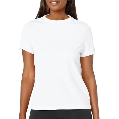 Camiseta de manga corta ASICS Ready Set para mujer, blanca (2012b469)