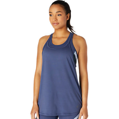 Camiseta de tirantes ASICS para mujer azul trueno (2032C141)