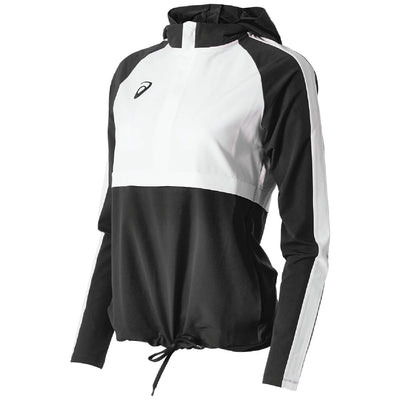 Chaqueta deportiva tejida ASICS Team para mujer (negro/blanco) (2032A757.9001)