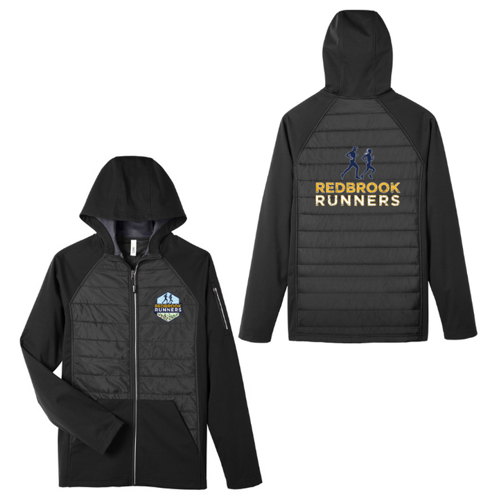 Chaqueta híbrida con capucha unisex Techno Lite de Redbrook Runners CORE365 (CE808)