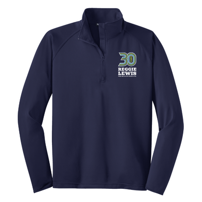 Reggie Lewis Center 30th - Suéter Sport-Tek Stretch con cremallera de ¼ para hombre (ST850)