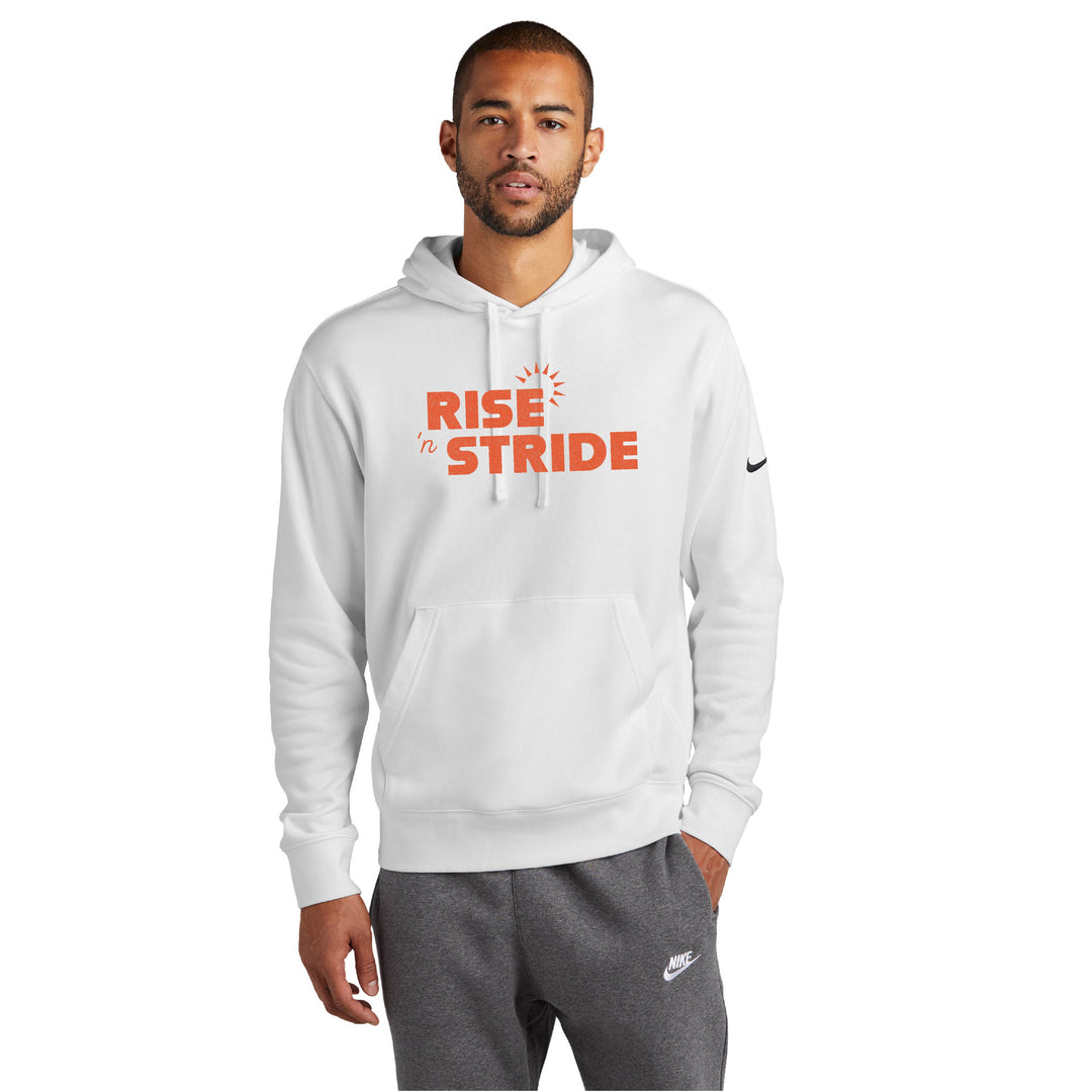 Sudadera con capucha y logo Nike Club Fleece Sleeve del equipo Bishop Fenwick XC (NKDR1499)