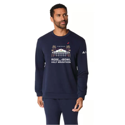 Media Maratón Rose Bowl 2026 *FINALIZADOR* - Sudadera ASICS de cuello redondo medianoche (2031E908) (RB26-24)