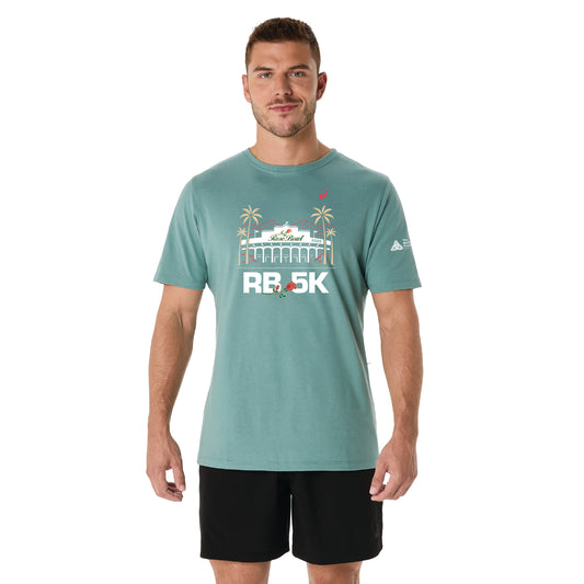 2026 Rose Bowl 5K - ASICS Men's Short Sleeve Tee Celadon (2011D028) (RB26-19)