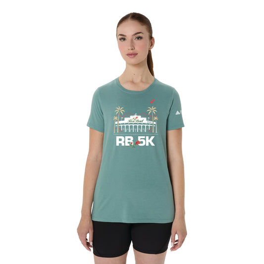 2026 Rose Bowl 5K - ASICS Women's Short Sleeve Tee Celadon (2012D014) (RB26-19)