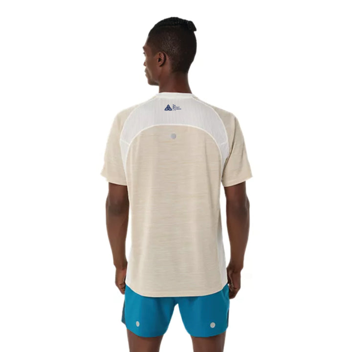 2026 Rose Bowl Half Marathon & 5K - ASICS Men's Road SS Top Cream (2011D453) (RB26-13)