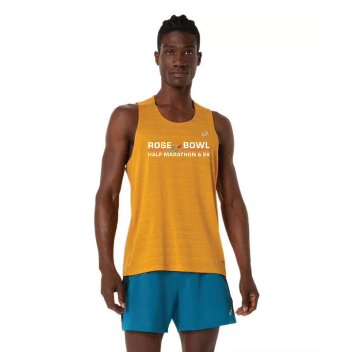 2026 Rose Bowl Half Marathon & 5K - ASICS Men's Road Singlet Yamabuki (2011D478) (RB26-14)