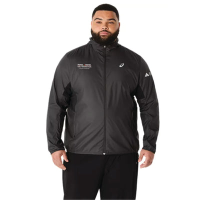 Media Maratón Rose Bowl 2026 *FINALIZADOR* - Chaqueta ASICS Silver para hombre, color negro (2011D235) (RB26-26)