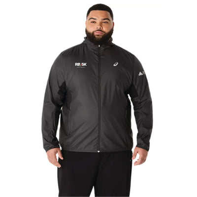 2026 Rose Bowl 5K *FINISHER* - ASICS Men's Silver Jacket Black (2011D235) (RB26-27)
