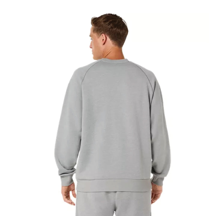 2026 Rose Bowl Half Marathon & 5K - ASICS Unisex Fleece Crewneck Sweatshirt Grey Heather (2031F469) (RB26-13)