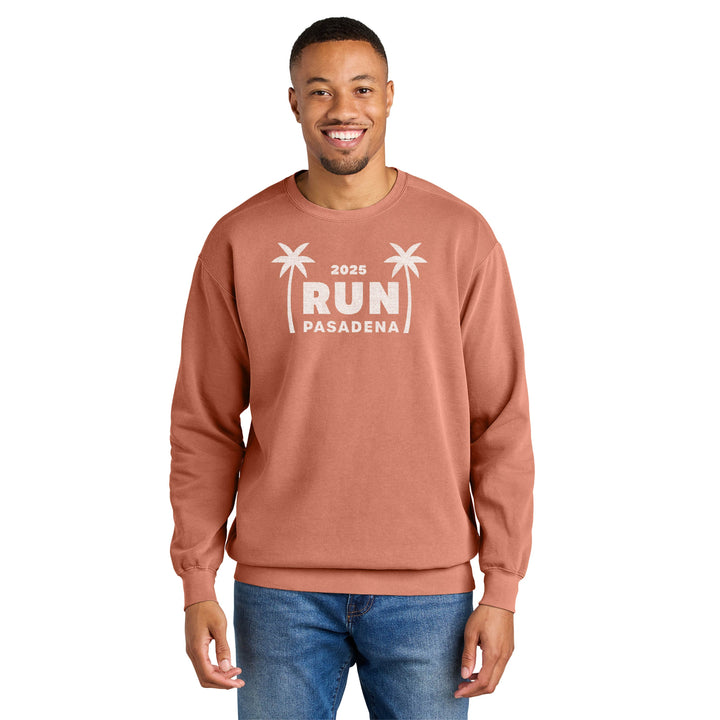 Rose Bowl Half Marathon & 5K - Comfort Colors Adult Unisex Crewneck Sweatshirt (1566) RB_08