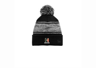 Gorro de punto con pompón y diseño relajado de New Era ® para niñas de fútbol de Hopkinton (NE909)
