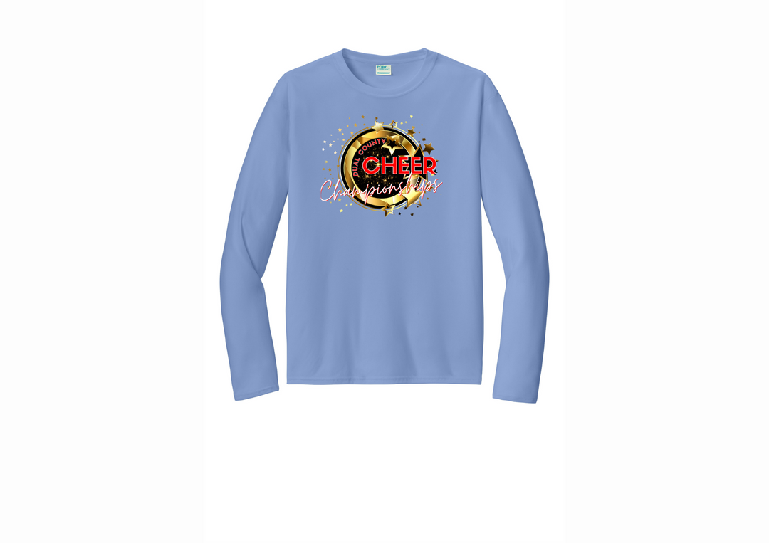 Dual County Cheer Champs -  Long sleeve performance shirt (PC380LS)