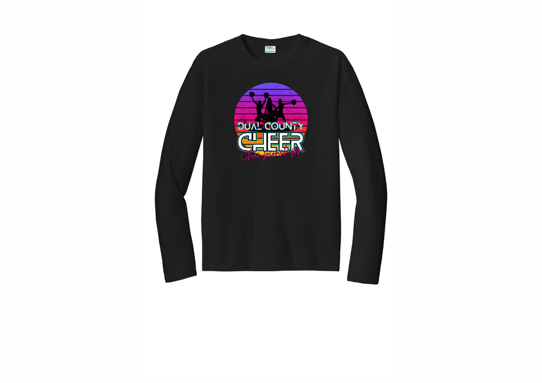 Dual County Cheer Champs -  Long sleeve performance shirt (PC380LS)