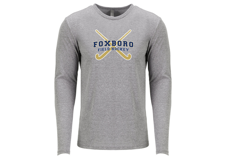 Camiseta de manga larga triblend para hombre de Foxboro Field Hockey - Next Level Apparel (6071)