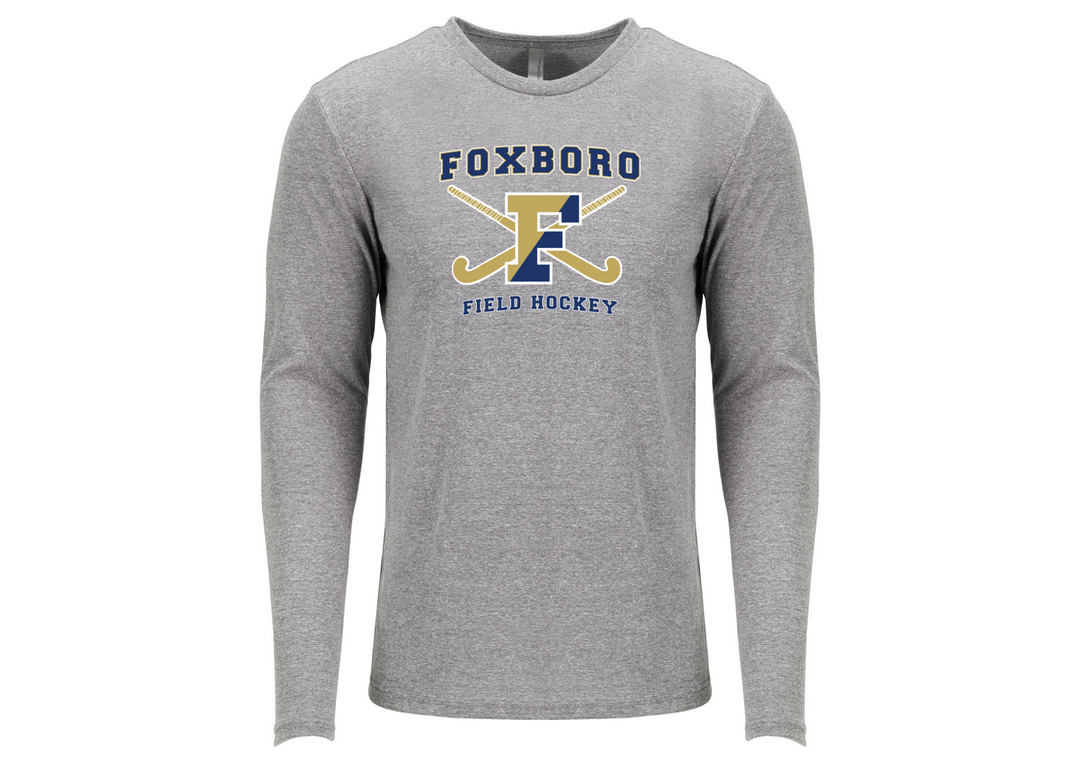 Camiseta de manga larga triblend para hombre de Foxboro Field Hockey - Next Level Apparel (6071)