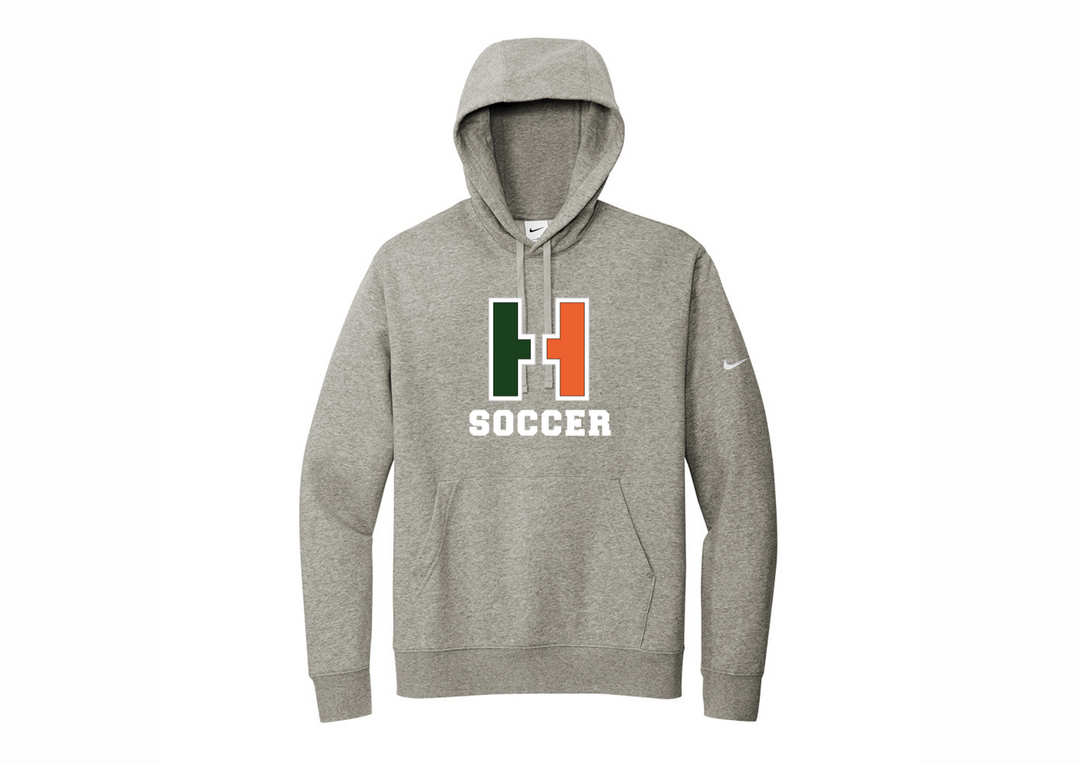 Hopkinton Girls Soccer - Nike Club Fleece Sleeve Swoosh Pullover Hoodie (NKDR1499)