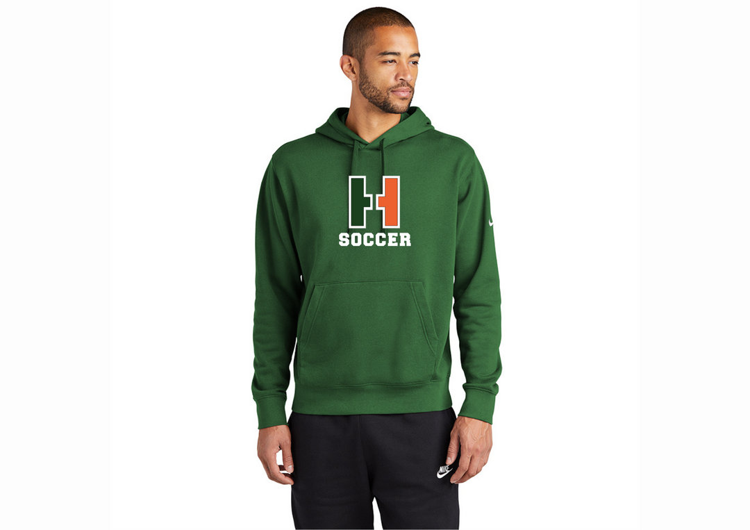 Hopkinton Girls Soccer - Nike Club Fleece Sleeve Swoosh Pullover Hoodie (NKDR1499)