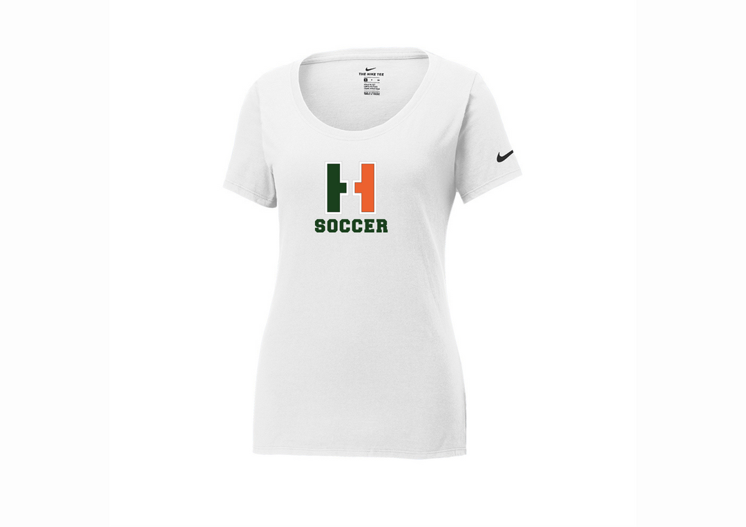 Camiseta de fútbol para niñas de Hopkinton: camiseta de cuello redondo de algodón y poliéster Nike Dri FIT para damas (NKBQ5234)