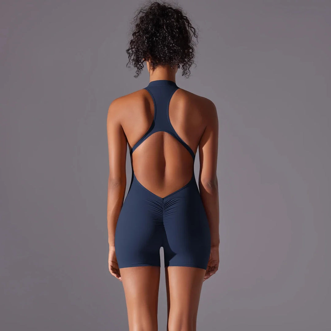 Women’s Push-Up Backless Gym Jumpsuit