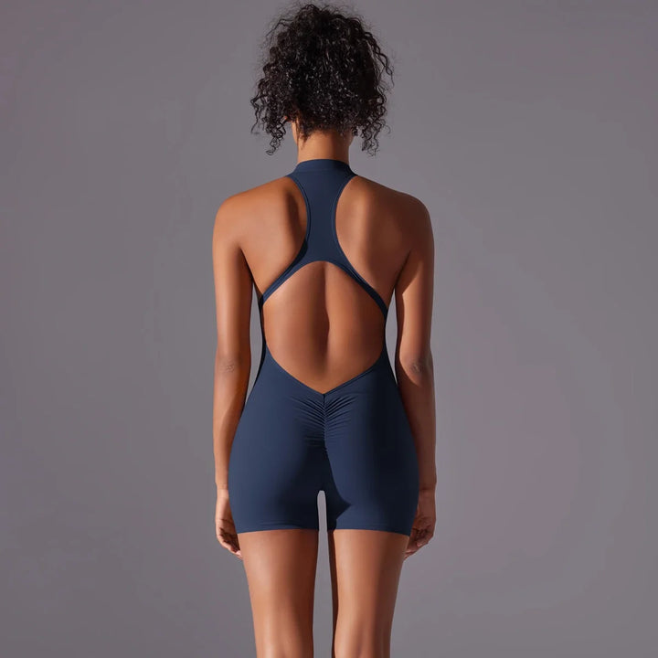 Women’s Push-Up Backless Gym Jumpsuit