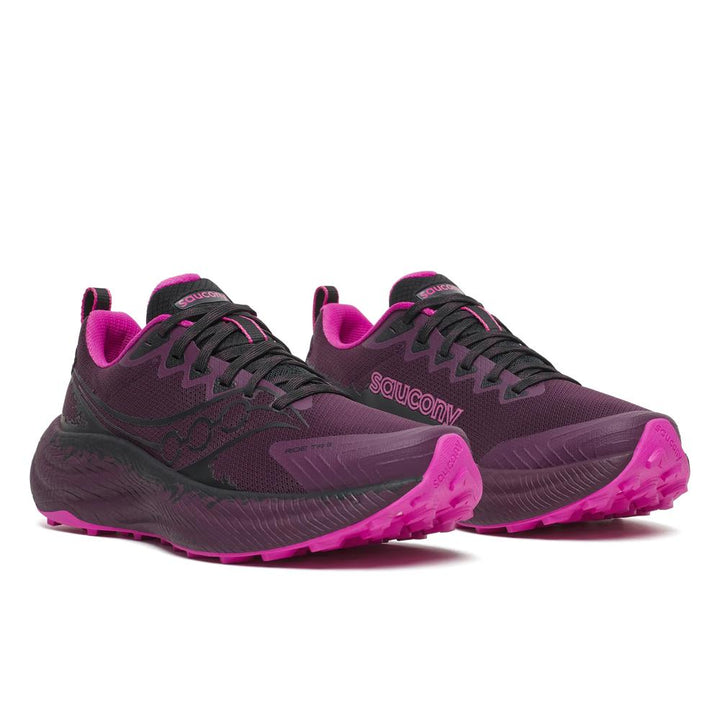 Women's Saucony Ride Tr3 - Eggplant Black
