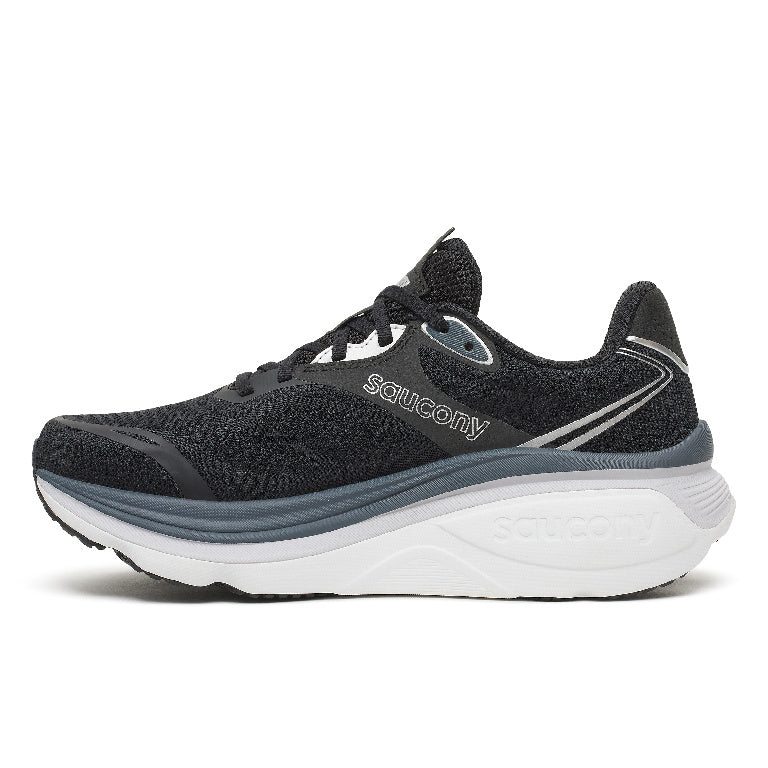 Men's Saucony Hurricane 26 - Black Silver Wide