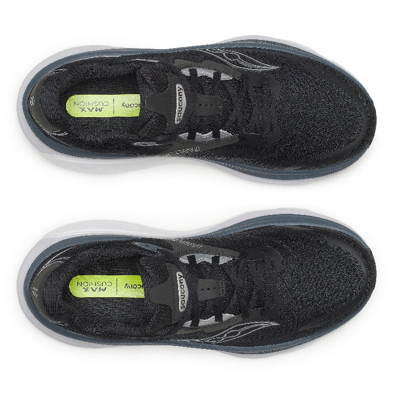 Men's Saucony Hurricane 26 - Black Silver Wide