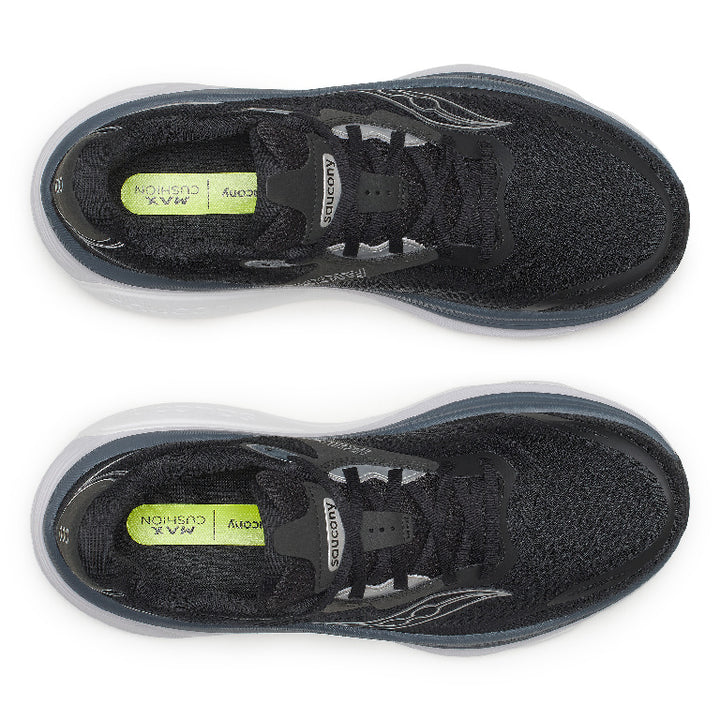 Men's Saucony Hurricane 26 - Black Silver Wide